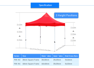 Tente pliante d'extérieur instantanée, personnalisable, facile à monter, imperméable, anti-UV, quatre saisons, 10x10, 3x3, tente pop-up, gazebo, auvent, tente pour salon professionnel - Product Image 2