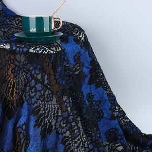 Wholesale Glitter Tulle <strong>Lace</strong> Black Luxury Eyelash Chantilly <strong>Lace</strong> <strong>Fabric</strong> For Women Wedding Dress - Product Image 2