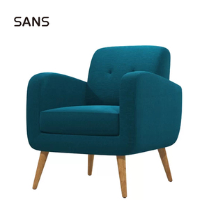 <span class=keywords><strong>Fauteuil</strong></span> Sans Modern Green en velours, confortable, portable et durable, avec pieds en bois, pour salon - Product Image 5