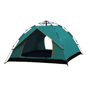 Alibaba airtent trade show tent camping tent for Fully automatic hydraulic folding camping two to four people double layer