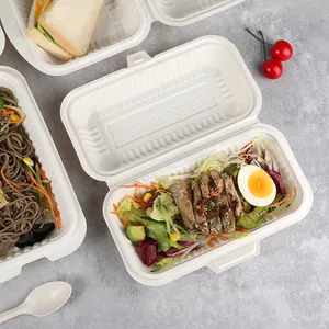 Scatola per alimenti da asporto per imballaggio alimentare caldo biodegradabile