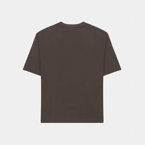 Vente en gros 230gsm T-shirt d'été à manches courtes en coton chocolat Jogging ample surdimensionné pour hommes Fitness Motif imprimé - Product Image 2