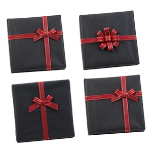 친환경 골든 에지 폴리에스터 그로스 그레인 새틴 포장 리본 활 탄성 로프 지속 가능한 리본 - Product Image 5