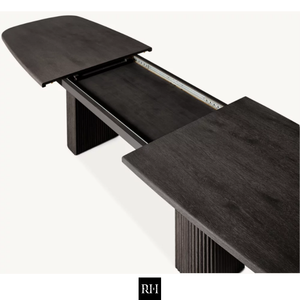 MULHOLLAND RECTANGULAR EXTENSION <b>Table</b> RH furniture <b>Solid</b> <b>Wood</b> Dining <b>Table</b> - Modern Indoor Furniture for Kitchen & Living Room - Product Image 3