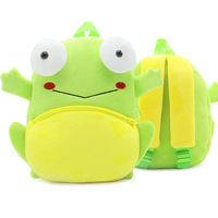 Sac à dos enfant 3D en forme d'animal de dessin animé, tendance, avec fermeture éclair antivol, en coton peluche, unisexe, pour garçons et filles