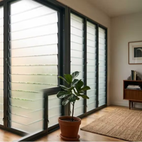 Fenêtres à persiennes en alliage d'aluminium, ouvrables, à double vitrage, avec rupture de pont thermique, antivol, pour salle de bain, nouvelle collection