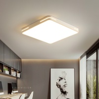 Plafonnier LED en acrylique et fer à montage en surface, protection oculaire à spectre complet, design moderne et simple pour chambre à coucher, CRI élevé 98 2026