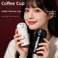 Bouteille isotherme portable en acier inoxydable pour café et eau, double usage, pour la maison et l'extérieur