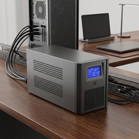 Onduleur DC 650-2KVA sans entretien avec batterie au plomb-acide, onde sinusoïdale pure, monophasé, pour surveillance informatique, usage de bureau et situations d'urgence