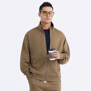 Conjunto de Sudaderas Personalizadas, Conjuntos Deportivos Casuales Lisos, Sudaderas y Pantalones Deportivos Cálidos y Suaves, Conjuntos de Chándal de Algodón para Hombre - Product Image 4
