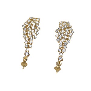 Pendientes de Plata S925 con Borla y Perla de 8-13 mm, Accesorios de Bricolaje para Mujer, Fornituras de Joyería Personalizables-4353 - Product Image 5