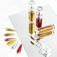 Effet pigment liquide chrome magique transparent de qualité cosmétique pour ongles