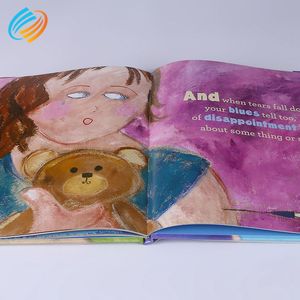 Hardcase ilustrado libro de instrucción de muestra de impresión de tapa dura de la fotografía de <span class=keywords><strong>los</strong></span> niños con corte de la cubie - Product Image 2