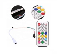 Contrôleur LED numérique adressable sans fil RF 14 touches pour bande LED Pixel RGB WS2812 WS2811 SK6812 RGBW, 2048 pixels, 300 motifs