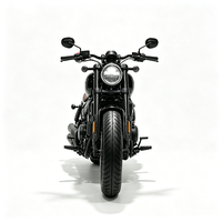 Motocyclette à essence Spring 450-C, style rétro Bobber Cruiser, siège individuel, hauteur de siège 720 mm, vitesse maximale 145 km/h