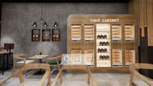 Cafetería comercial moderna personalizada, diseño de interior, tienda de café de lujo, diseño de mostrador para la venta - Product Image 2