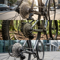 Cassette 9S 11-32T ATA en argent poli, pignons usinés avec découpe, outil de blocage à trois broches pour vélos BMX, VTT, route et gravel
