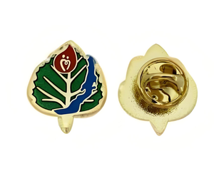 Precio al por mayor de fábrica Venta caliente Aleación de zinc Esmalte duro Gritty Personal Insignia de Pentáculo personalizada Embrague de goma azul chapado en oro - Product Image 3