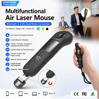 Uzaktan Kumandalı Hava Lazerli Mouse Kablosuz Dokunmatik Panel Sunum Klikleyici Kamera Deklanşörü Sayfa Çevirici PPT Dizüstü Bilgisayar Telefon Tablet PC için