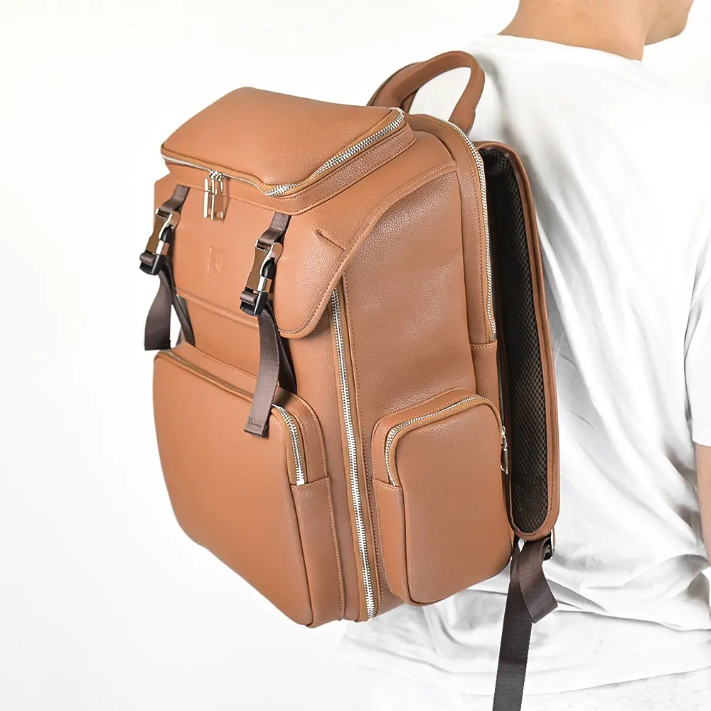 Wholesale new design leather camera bag camera backpack digital