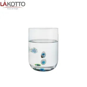 Стеклянная посуда Lakotto, 2024, новый дизайн, ручной стакан без стебли, стакан для выпивки, 16 унций