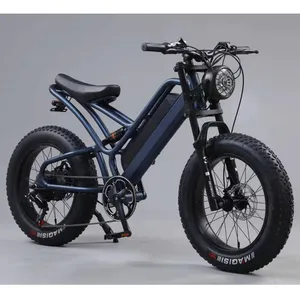 Almacén DE LA UE Fat Tire Bicicleta eléctrica 20 pulgadas V8 Bicicleta eléctrica plegable Precio 1000W Motor 15AH Batería Bicicleta eléctrica - Product Image 3