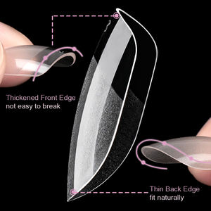 <span class=keywords><strong>Pas</strong></span> <span class=keywords><strong>cher</strong></span> 120 pièces/sac UV Gel ongles faux conseils <span class=keywords><strong>Capsule</strong></span> Extension clair presse sur faux ongles couverture complète Squoval semi givré ongles conseils - Product Image 4