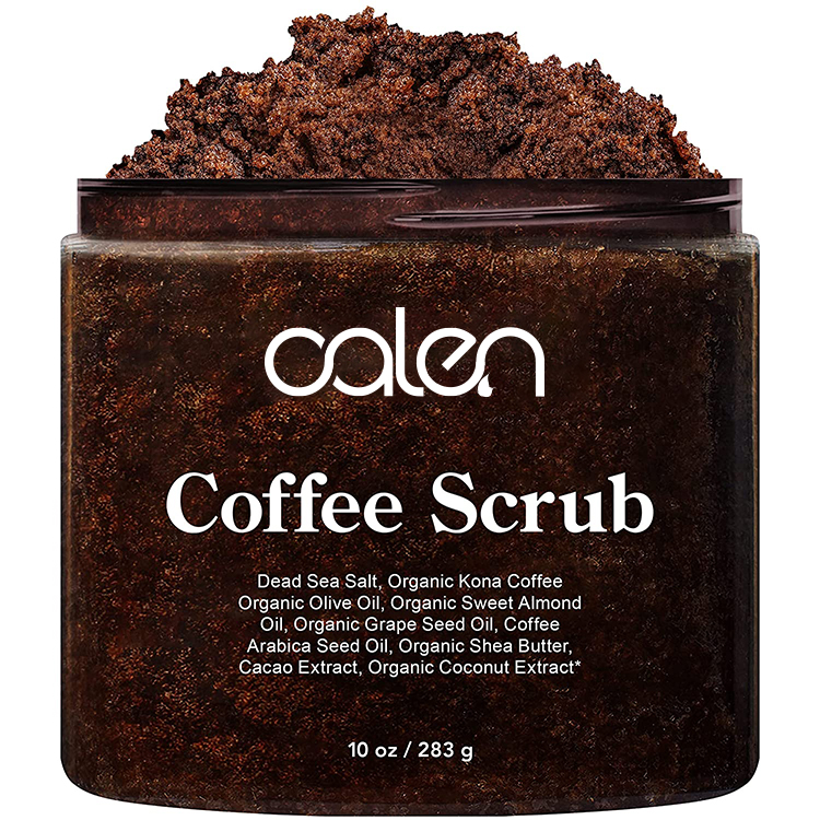 Частная марка, 100% натуральные и органические ингредиенты, кофейный скраб для лица и тела