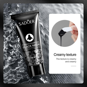 Mascarilla Facial de Barro Negro para Eliminar Puntos Negros y Suciedad, con Carbón de Bambú Natural de 60g, Marca Privada - Product Image 4