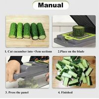 Multifunctionele Pp Plastic Handmatige Bediening Groente-En Fruitsnijder Kaas Veeg Artefact Machine Fruit-En Groentegereedschap