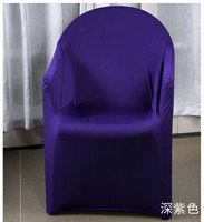 Wholesale White Elastic Spandex Plastic Chair Covers Stretch Seat Covers for Banquet Wedding Dinner Decoration