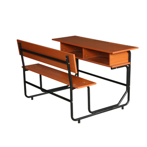 Muebles Escolares, Conjunto de Escritorio y Silla Doble para Estudiantes en el Aula - Product Image 3