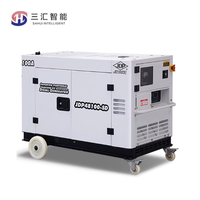 Générateur diesel électrique silencieux portable refroidi par eau sur remorque 5kW 30kW 50kW 50kVA 50Hz pour usage domestique