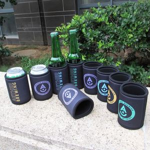 Versatile Neoprene Stubby Holder for Beer <b>Cool</b> Party or <b>Bar</b> Cooler Bag with Letter Pattern - Product Image 4