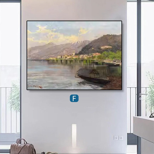 Vente en gros à prix réduit : Tableau sur <span class=keywords><strong>toile</strong></span> personnalisé avec <span class=keywords><strong>vue</strong></span> sur la plage et le paysage côtier, affiches murales encadrées pour la décoration intérieure - Product Image 6