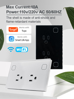 Prise intelligente Smartdust, norme américaine, Tuya Zigbee, avec système de maison intelligente tactile, interrupteur à panneau tactile