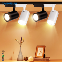 Iluminación Comercial Moderna para Interiores, Riel de Luz Ajustable, Riel de Luz LED COB, Riel de Luz Lineal LED/Foco LED/Luces de Riel
