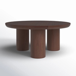 Tavolino da Caffè <span class=keywords><strong>in</strong></span> Legno Moderno Vintage Stile Wabi Sabi per Casa, Ristorante, Hotel, Soggiorno, Scuola con Gambe a Pilastro, Design Innovativo - Product Image 3