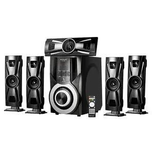 SONAC TG-1005 5.1 canaux systèmes de cinéma maison haut verre Super Bass Hifi Surround Sound 5.1 haut-parleur