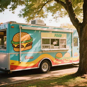 2025 Mobile Concession <b>Cart</b> Fryer Ice Cream Food Truck Coffee Catering Trailer Fully Equipped - Product Image 4