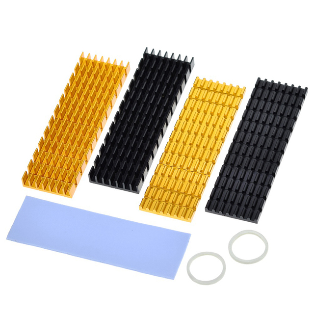 TZT Heatsink Heat Dissipation Radiator M.2 Cooling Heat Sink Heat Thermal Pads for M.2 NGFF 2280 PCI-E NVME SSD