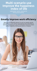 Lunettes Intelligentes 2026 F02 – Écouteurs Stéréo à Conduction <span class=keywords><strong>Osseuse</strong></span>, Contrôle Tactile, Étanchéité IP4, Assistant IA pour Musique, Appels et Sports - Product Image 6