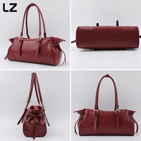Sac à main en cuir véritable LZ Factory Direct Sales, sac à bandoulière vintage en cuir de vachette Nappa pour femme, sac fourre-tout décontracté pour femme