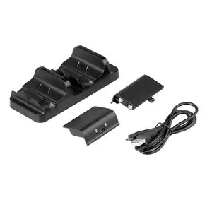 DOBE TYX-532 Dual Charging Dock Station for XBOX One with 2 Rechargeable Replacement Batteries