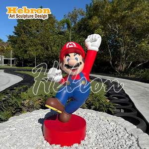 Figura de Anime Personalizada, Estatua de Resina y Fibra de Vidrio, Escultura de <span class=keywords><strong>Mario</strong></span> <span class=keywords><strong>Bros</strong></span>, Personaje de Videojuego Hecho a Mano y Pintado a Mano, Navidad - Product Image 1