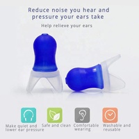 Bouchons d'oreilles réutilisables CE en silicone souple pour la protection auditive, réduction du bruit, pour le sommeil et les vols, avec étui de voyage noir