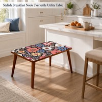 Bureau d'ordinateur élégant de style néoclassique pour baie vitrée, idéal pour la maison, le bureau, la chambre, le salon, l'appartement, l'étude et le travail