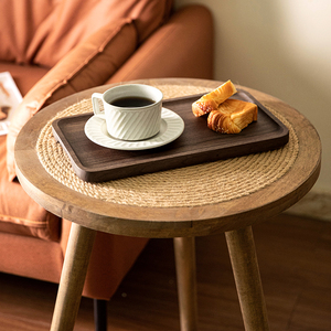 Rectangular <b>Black</b> Walnut Wood Tray For Hotel Coffee Tea Dining Western Style Square <b>Plate</b> - Product Image 3
