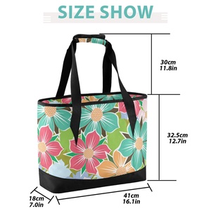 Portable Custom Logo Travel Insulated Ice Cooler Bag Waterproof Picnic Beach Tote Soft Lunch Bag for Outdoor - Product Image 2
