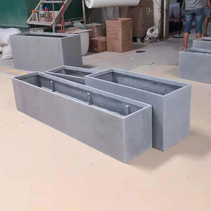 2025 современный домашний садовый декоративный прямоугольный легкий квадратный цветочный горшок из стекловолокна Большой ваза коробка дренажное отверстие - Product Image 2